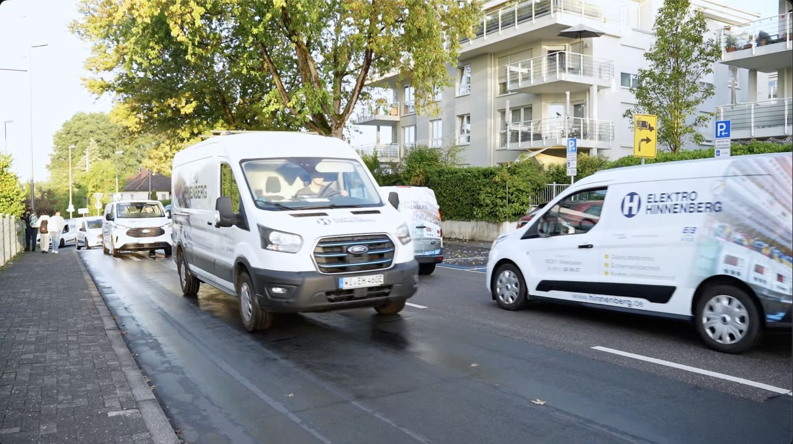 Elektro Hinnenberg bei der Arbeit in Wiesbaden